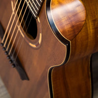 Washburn Comfort G-MINI 55 KOA Acoustic Guitar with Gig Bag, Natural