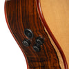 Cort GOLDA10 Gold Series A10 Cocobolo Acoustic-Electric Guitar, Natural Gloss With Hardshell Case
