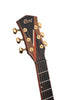 Cort OM Body Masterpiece Series Abstract Delta Acoustic-Electric Guitar With Hard Case, Natural Glossy