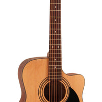 Cort AF515CEOP Standard Series Acoustic Electric Cutaway Guitar, Open Pore