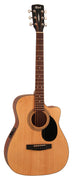 Cort AF515CEOP Standard Series Acoustic Electric Cutaway Guitar, Open Pore