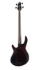 Cort B4ELEMENTOPBR Artisan Series B4 Element Bass Guitar, Open Pore Burgandy Red