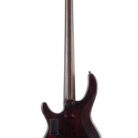 Cort B4ELEMENTOPBR Artisan Series B4 Element Bass Guitar, Open Pore Burgandy Red