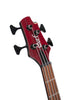 Cort B4ELEMENTOPBR Artisan Series B4 Element Bass Guitar, Open Pore Burgandy Red