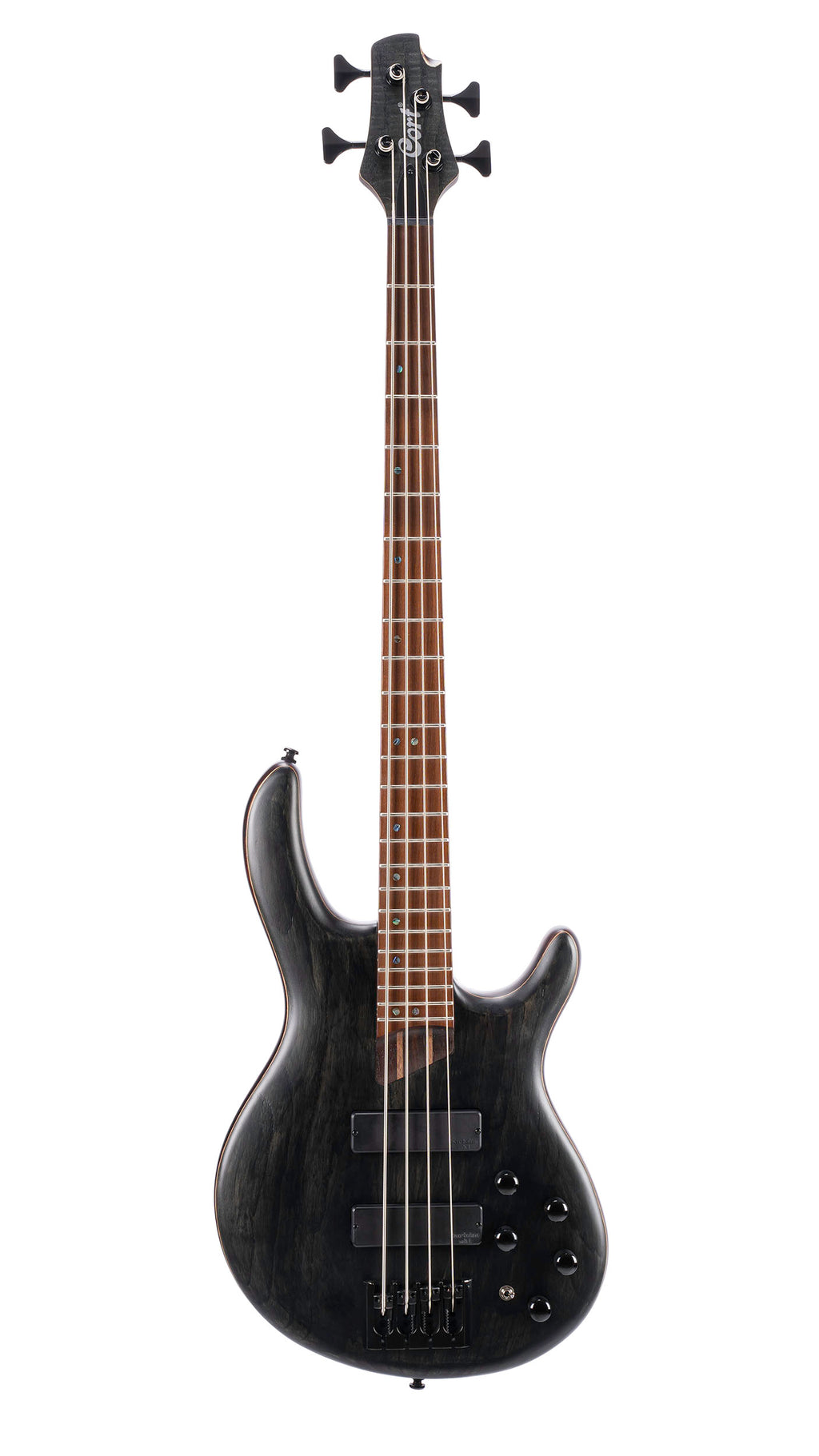 Cort Artisan Series B4 Element Bass Guitar, Open Pore Trans Black