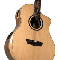 Washburn BTSC40SCE Bella Tono Suprema Acoustic-Electric Guitar, Natural Glossy