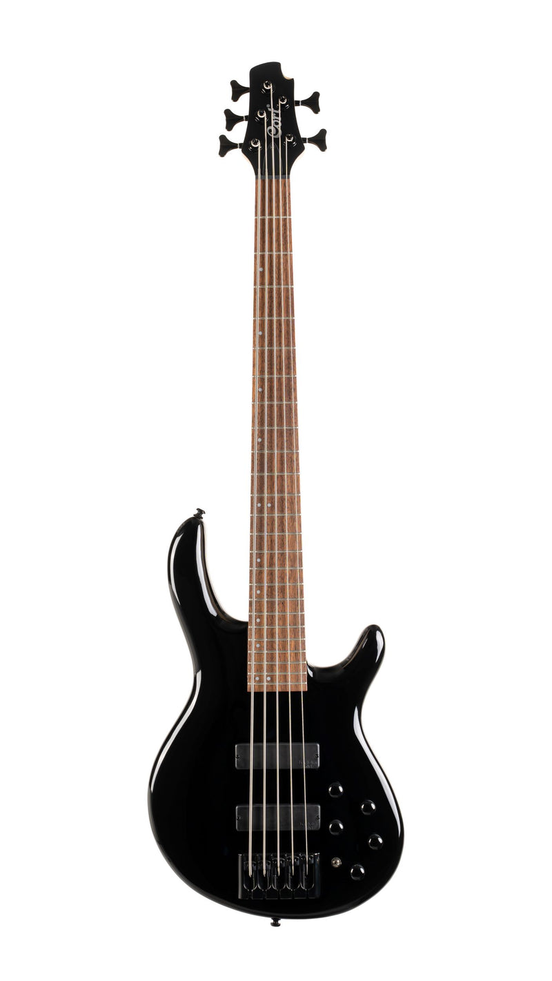 Cort C5DELUXEBK Artisan Series C5 Deluxe Bass Guitar (5 String), Black