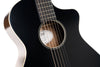 Cort CORE-MC Ovangkol Acoustic-Electric Guitar w/Gig Bag, Black Top Semi Gloss