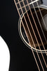 Cort CORE-MC Ovangkol Acoustic-Electric Guitar w/Gig Bag, Black Top Semi Gloss
