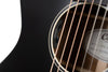 Cort CORE-MC Ovangkol Acoustic-Electric Guitar w/Gig Bag, Black Top Semi Gloss