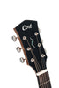 Cort CORE-MC Ovangkol Acoustic-Electric Guitar w/Gig Bag, Black Top Semi Gloss