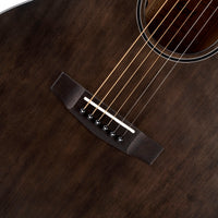 Cort Core Series Spruce Acoustic-Electric Guitar, Open Pore Trans Black
