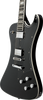 Hagstrom Fantomen Electric Guitar, Black Gloss with Case