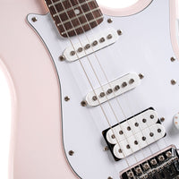 Cort G200PPK G Series 200 Double Cutaway Electric Guitar, Pastel Pink