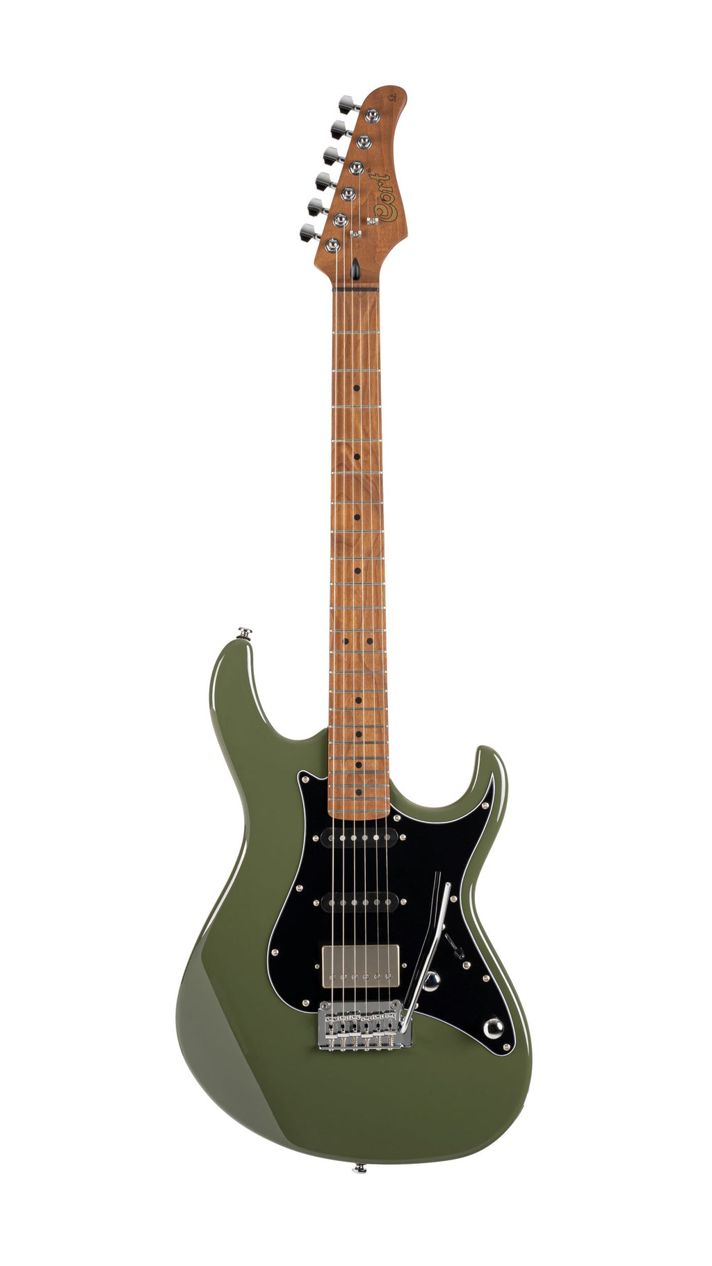 Cort G250SEODG G Series 250SE Electric Guitar, Olive Dark Green