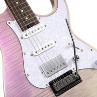 Cort G280SELECTTCP G Series 280 Select Double Cutaway Electric Guitar, Trans Chameleon Purple