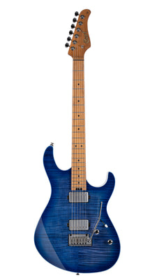 Cort G290FATIIBBB Double Cutaway Electric Guitar, Bright Blue Burst