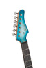 Cort G300GLAMPIMB G Series 300 Glam Double Cutaway Electric Guitar, Polar Ice Metallic