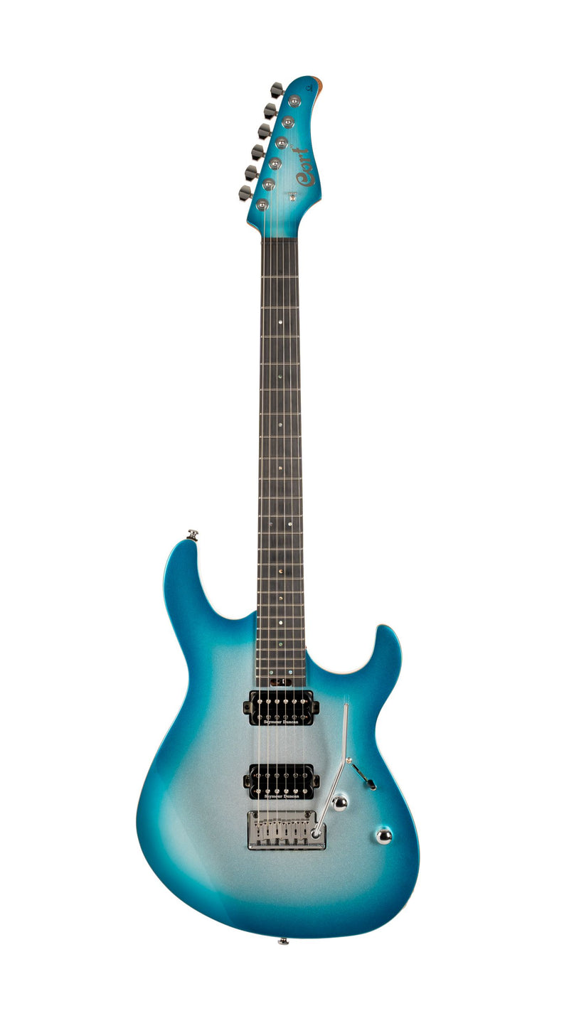 Cort G300GLAMPIMB G Series 300 Glam Double Cutaway Electric Guitar, Polar Ice Metallic