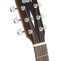 Cort GA1EOPSB Grand Regal Series GA1E Acoustic-Electric Guitar, Open Pore Sunburst