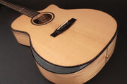 Cort Grand Regal Acoustic-Electric Cutaway Guitar, Natural Glossy With Arm Bevel