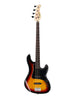 Cort GB34JJ3TS GB Series Bass Guitar, 3 Tone Sunburst