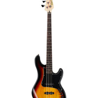 Cort GB34JJ3TS GB Series Bass Guitar, 3 Tone Sunburst