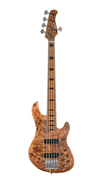 Cort GBMODERN5OPVN GB Series Modern 5 String Bass Guitar, Open Pore Vintage Natural