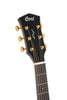 Cort GOLDDC6NAT Gold Series DC6 Acoustic-Electric Guitar, Natural Glossy