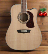 Washburn HD10SCE Acoustic-Electric Guitar, Natural