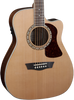 Washburn HF11SCE Heritage Cutaway Folk Style Acoustic Guitar