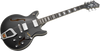 Hagstrom Alvar Electric Guitar, Black Gloss with Case