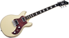 Hagstrom Megin Electric Guitar, Creme with Case