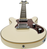 Hagstrom Megin Electric Guitar, Creme with Case