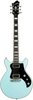 Hagstrom Megin Electric Guitar, Aged Sky Blue with Case