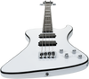Hagstrom Nekromant 5 Bass Guitar, White Gloss with Case