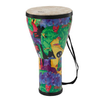 Remo KD-0608-01 Kids Percusion Djembe Drum, Fabric Rain Forest 8"