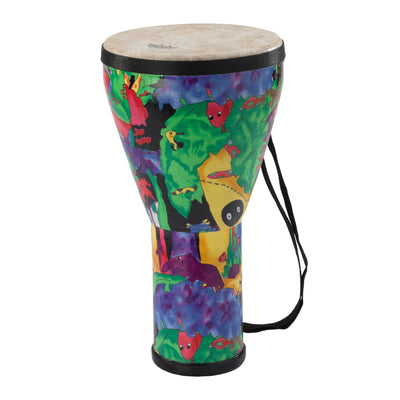 Remo KD-0608-01 Kids Percusion Djembe Drum, Fabric Rain Forest 8