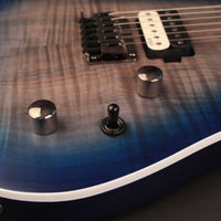 Cort KX300OPCB KX Series Electric Guitar, Open Pore Cobalt Burst