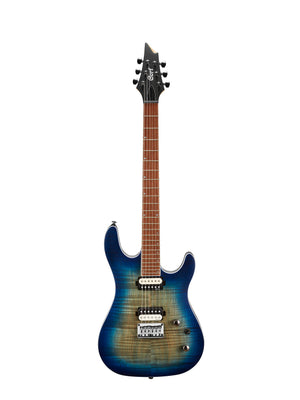 Cort KX300OPCB KX Series Electric Guitar, Open Pore Cobalt Burst