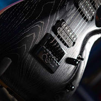 Cort KX700OPBK KX Series Evertune Double Cutaway Electric Guitar, Open Pore Black