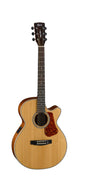 Cort L100FNS Luce Series Acoustic-Electric Cutaway Guitar, Natural Satin