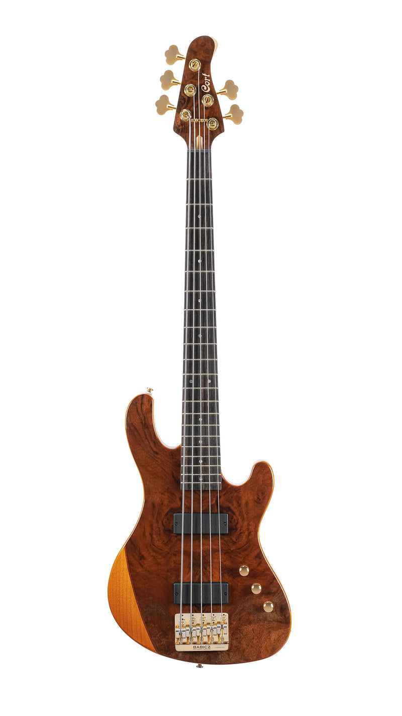 Cort RITHIMICV 5 String Bass Guitar, Natural Glossy