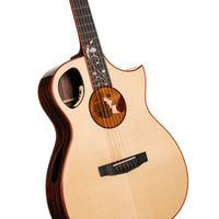 Cort ROSELYN OM Masterpiece Series Roselyn Redux Acoustic-Electric Guitar With Hard Case,  Natural Glossy