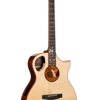 Cort ROSELYN OM Masterpiece Series Roselyn Redux Acoustic-Electric Guitar With Hard Case,  Natural Glossy