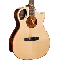 Cort ROSELYN OM Masterpiece Series Roselyn Redux Acoustic-Electric Guitar With Hard Case,  Natural Glossy