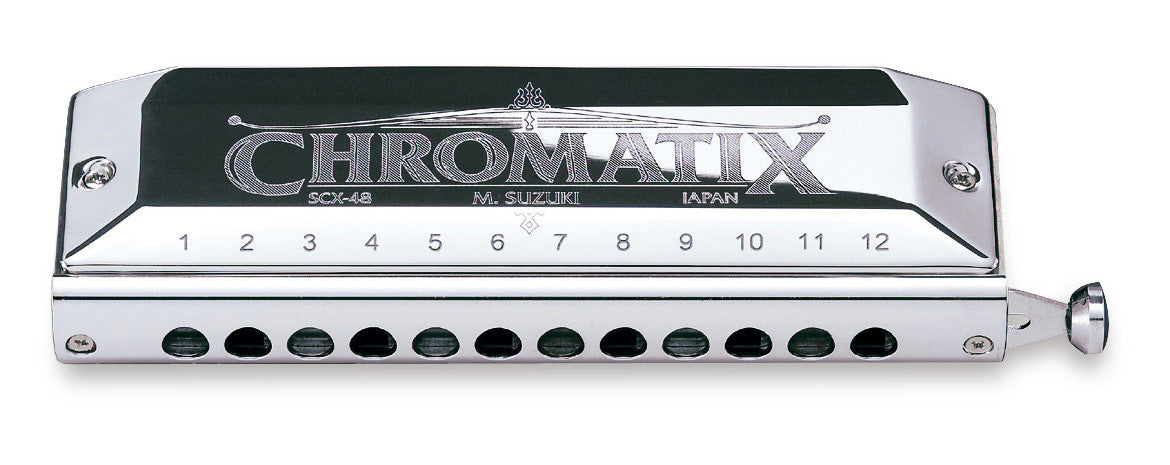 M. SUZUKI CHROMATIX ハーモニカ SCX-48 Suzuki SCX-48-G Deluxe Chromatic Harmonica, G