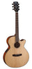 Cort SFXENS Acoustic Electric Slim Body Cutaway Guitar, Natural Satin