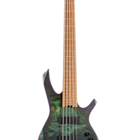 Cort SPACE5SDG Artisan Series Space 5 Bass Guitar (5 String), Star Dust Green