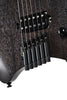 Cort Space 6GTR Multi-Scale Electric Guitar w/Gig-bag, Semi Gloss Trans Black